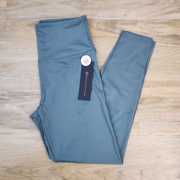 🔸️NWT Bally Green Kayla High Rise Tummy Control Athletic Pants Medium - Picture 5 of 12